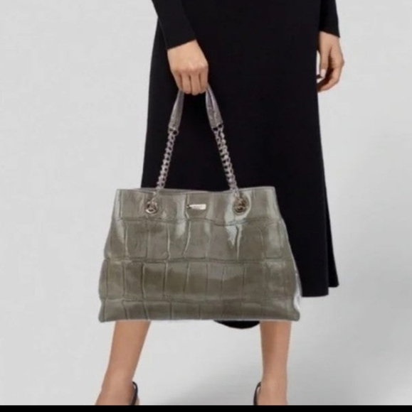 Kate Spade knightsbridge Maryanne croc embossed Patent leather bag - Picture 2 of 10